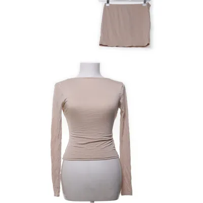 Set (Beige) från PrettyLittleThing Elastan, Viskos