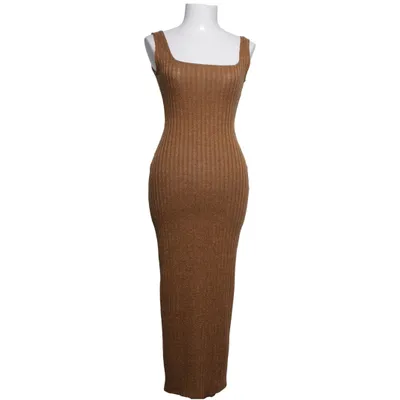 Maxi jurk (Bruin) van Vesper Elastaan, Polyester