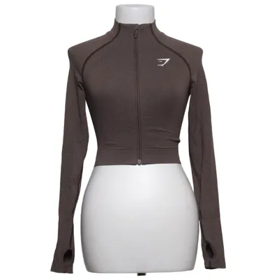 Trainingsjacke (Braun) von Gymshark Elasthan, Polyamid