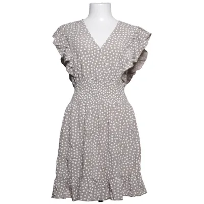 Dress (Beige, White) from Zauberstern Viscose