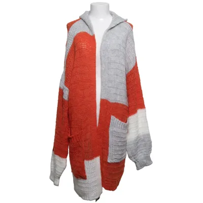 Cardigan (Orange, Gris, Blanc) de Fobya Acrylique, Polyamide, Laine