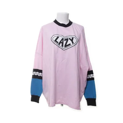 Long sleeve T-shirt (Pink, Blue, Black) from Lazy Oaf Cotton