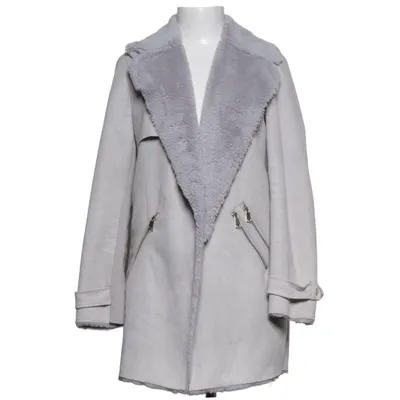 Shearling jas (Grijs) van River Island Elastaan, Polyester