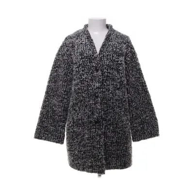 Coat (Black, White) from Cambridge Dry Goods Polyester, Wool