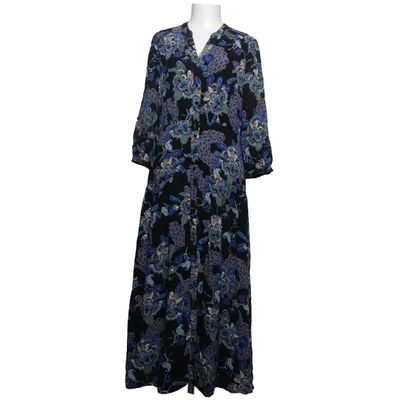 Maxi jurk (Zwart, Blauw, Meerkleurig) van Maison 123 Viscose