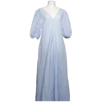 Långklänning (Blå, Vit) från Ganni Bomull, Polyamid, Polyester