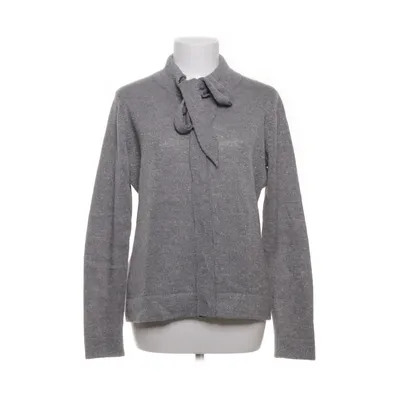 Cardigan (Gray) from Xandres Acrylic, Alpaca wool, Metallic fiber, Nylon, Polyester, Wool