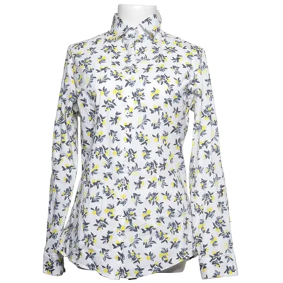 Shirt (White, Yellow, Blue) from Cavallaro Napoli Cotton, Elastane