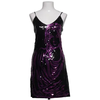 Robe de cocktail (Noir, Violet) de Miss Line Viscose