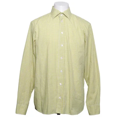 Buttondown-skjorta (Gul, Vit) från Wilhelm Bomull