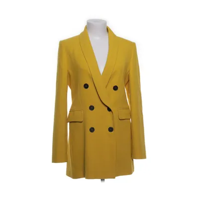 Kavaj (Gul, Svart) från Zara Polyester, Viskos