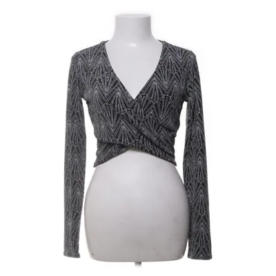 Crop top (Svart, Silverfärgad, Flerfärgad) från Divided by H&M Elastan, Metallfiber, Polyamid