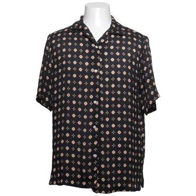 Kortärmad skjorta (Svart, Flerfärgad) från Zara Polyester