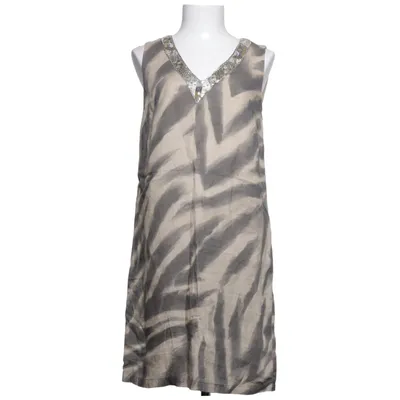 Dress (Beige, Gray) from 120% Lino Cotton, Linen