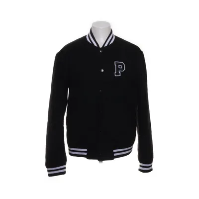 Veste universitaire (Noir, Blanc) de Parlez Polyester, Laine