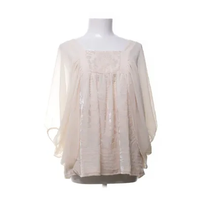 Klänning (Beige) från H&M Conscious Collection Viskos, Återvunnen polyester