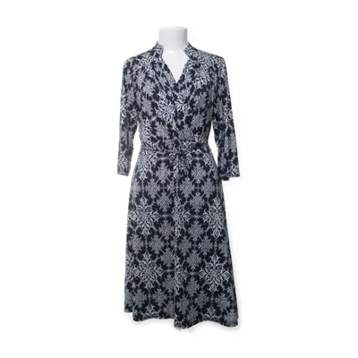 Omlottklänning (Blå, Vit) från Stockholms Klänningsfabrik Elastan, Polyester