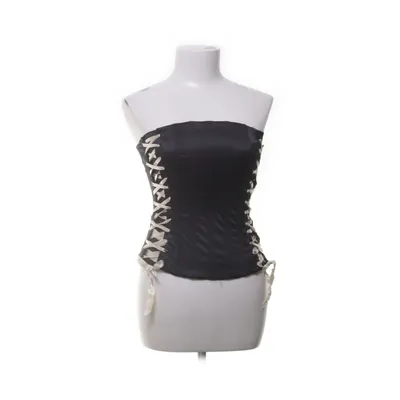Corset (Black, White) from Zoul Cotton, Elastane, Polyester
