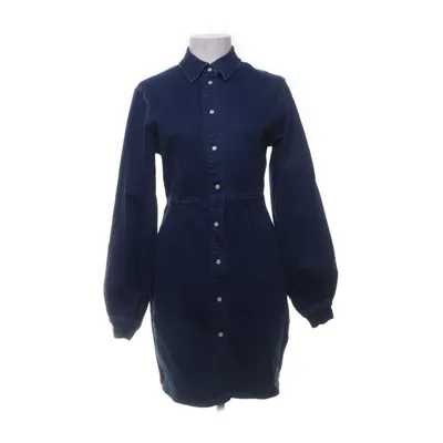 Denim jurk (Blauw) van Samsøe & Samsøe Wol, Elastaan