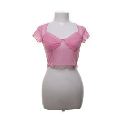 Crop top (Roze) van Bershka Elastaan, Polyamide