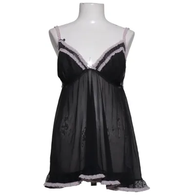 Negligé (Zwart, Roze) van Kiss me Elastaan, Polyamide