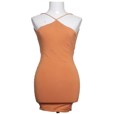 Halterneck-kjole (Orange) fra Polly Elastan, Viscose