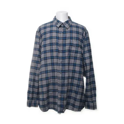 Flanellen overhemd (Blauw, Meerkleurig) van Dressmann Katoen