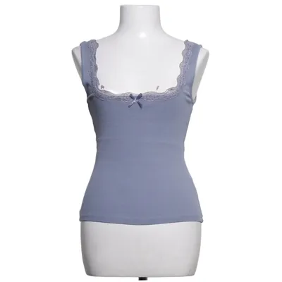 Tank Top (Blue) from Zara Cotton, Elastane