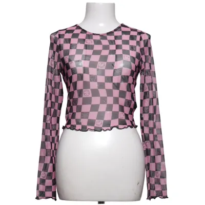 Topp (Rosa, Svart) från Hell Bunny Elastan, Polyester