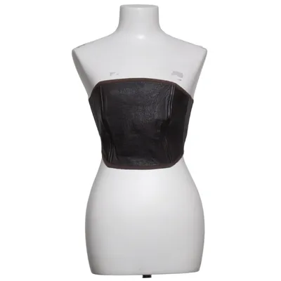 Corset (Brown) from Rokit Faux leather
