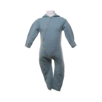 Onesie (Turquoise) van Hessnatur Katoen, Wol
