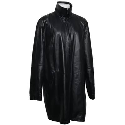 Leather coat (Black) from Jofama