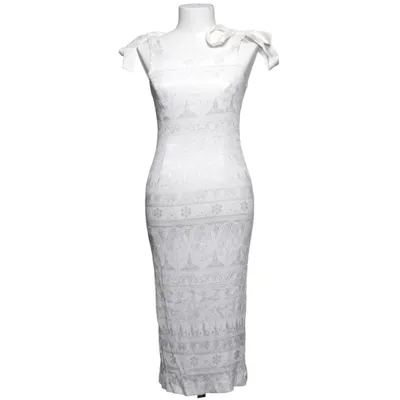 Robe longue (Blanc) de Richards Acétate, Viscose
