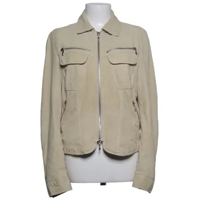 Leather jacket (Beige) from Walter