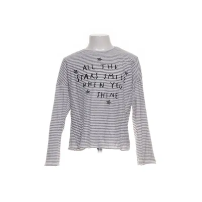 Långärmad t-shirt (Grå, Vit) från Zara Girls Bomull