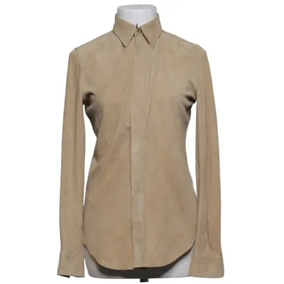 Skjorte (Beige) fra Ralph Lauren Læder