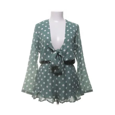 Jumpsuit (Groen, Wit) van Glamorous Polyester