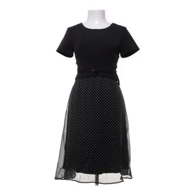 Maternity dress (Black, White) from Luxe by Seraphine Elastane, Polyester, Silk, Viscose