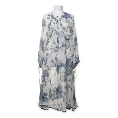 Dress (White, Blue) from Sabyasachi Calcutta x H&M