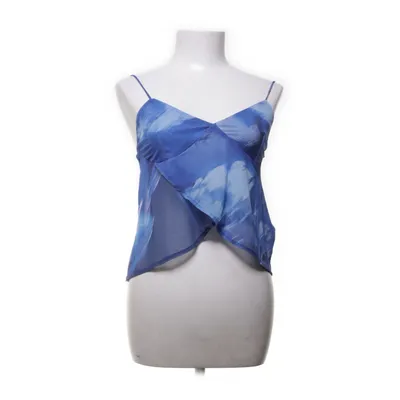 Tanktop (Blauw, Wit) van Pull & Bear Elastaan, Polyester