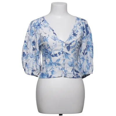 Top (Wit, Blauw) van H&M Linnen, Viscose