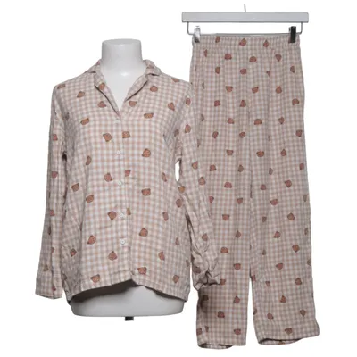 Pajamas (Beige, White) from Undiz Polyester, Viscose