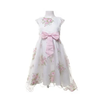 Flower girl dress (White, Multicolored) from Peach