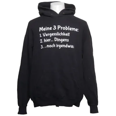 Huvtröja (Svart) från Fruit of the Loom Bomull, Polyester