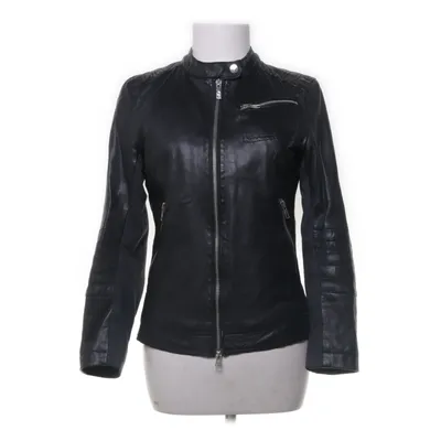 Leren jack (Zwart) van Goosecraft Leer, Polyester, Elastaan, Katoen