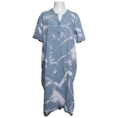Jurk (Blauw, Wit) van Kekoo Design Katoen, Elastaan, Viscose