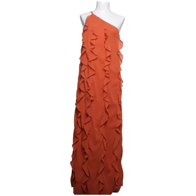 Robe longue (Orange) de Boohoo Polyester