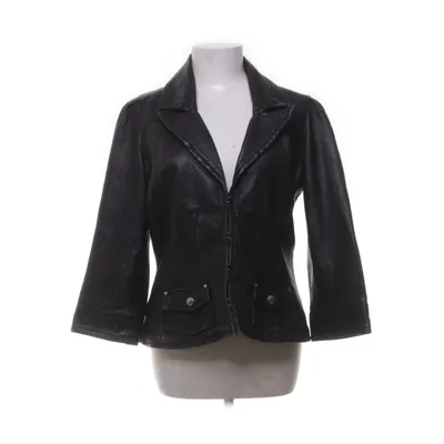 Leather blazer (Black) from Miss Sixty Collection Leather, Polyester