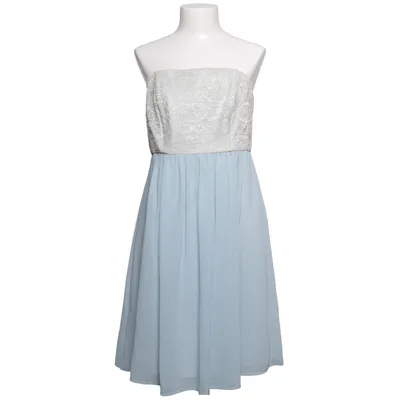 Robe de cocktail (Bleu, Beige) de Marie Blanc Polyamide, Polyester, Viscose