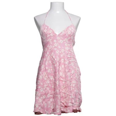 Halternek jurk (Roze, Wit) van Zara Viscose